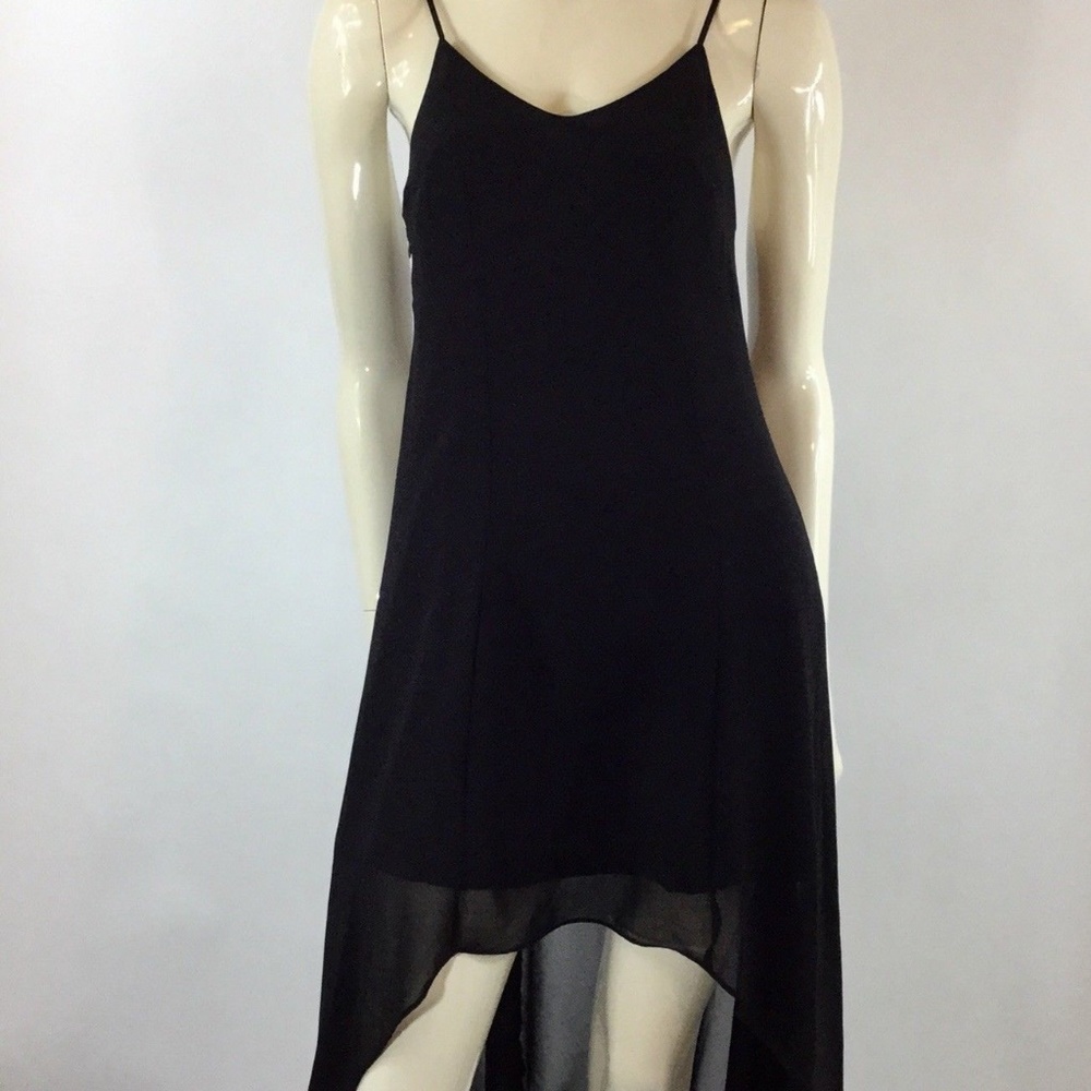 H&M Divided Grey Asymmetrical High Low Sheer Dress